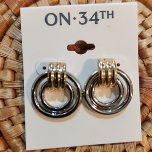 On 34th Ring Drop Earrings